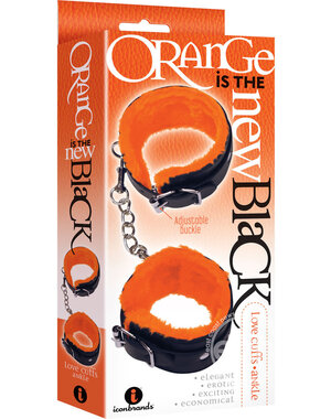 ICON BRANDS THE 9'S ORANGE IS THE NEW BLACK ANKLE LOVE CUFFS