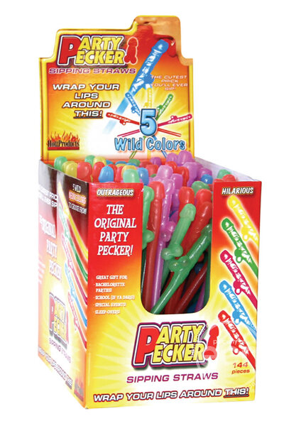 Hott Products STRAW, PARTY PECKER (SINGLE)