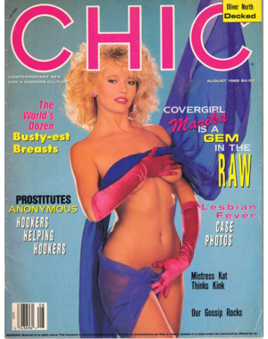  CHIC AUGUST 1989 COVERGIRL MARIKA