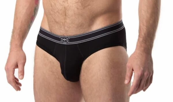 NASTY PIG NASTY PIG CORE BIKINI BRIEF BLACK/GREY