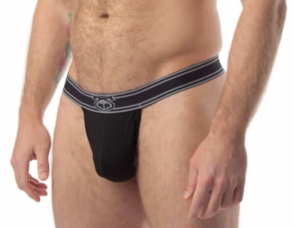NASTY PIG NASTY PIG CORE THONG BLACK/GREY