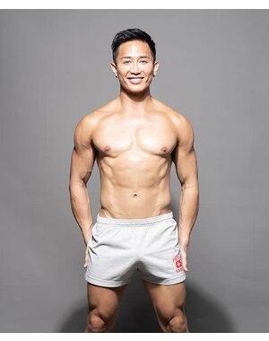 ANDREW CHRISTIAN ANDREW CHRISTIAN PHYS. ED. VARSITY SHORTS HEATHER GREY