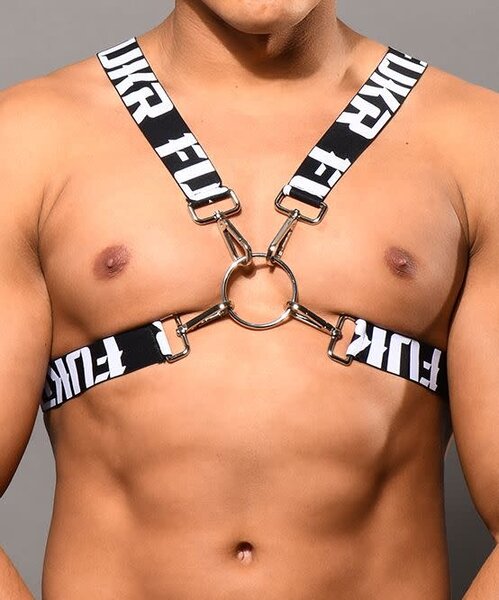 ANDREW CHRISTIAN ANDREW CHRISTIAN FUKR CLIP HARNESS BLACK ONE SIZE