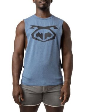 NASTY PIG NASTY PIG BRANDMARK SHREDDER TANK TOP DENIM BLUE HEATHER