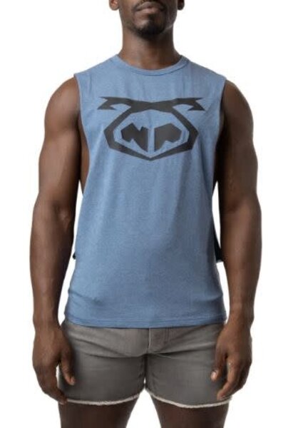 NASTY PIG NASTY PIG BRANDMARK SHREDDER TANK TOP DENIM BLUE HEATHER