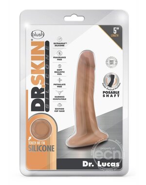 DR SKIN DR SKIN DR LUCAS SILICONE DILDO WITH SUCTION CUP 5"