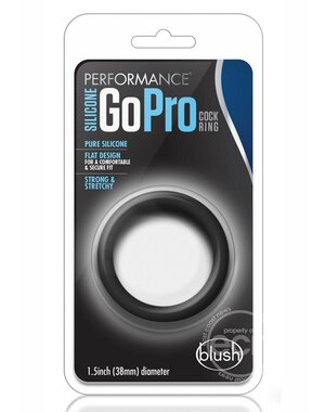 BLUSH NOVELTIES GO PRO SILICONE C-RING BLACK