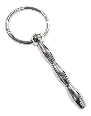 ROUGE ROUGE RIBBED URETHRAL PROBE STAINLESS STEEL