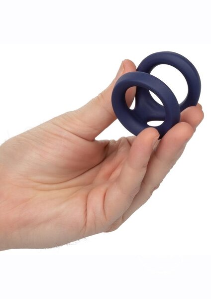 CalExotics VICEROY DUAL SILICONE RING BLUE