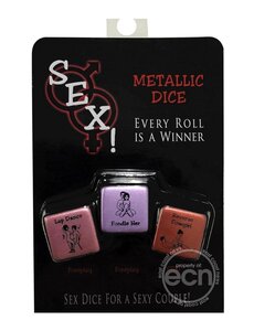 Little Genie Productions METALLIC SEX DICE