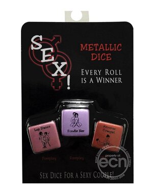 Little Genie Productions METALLIC SEX DICE