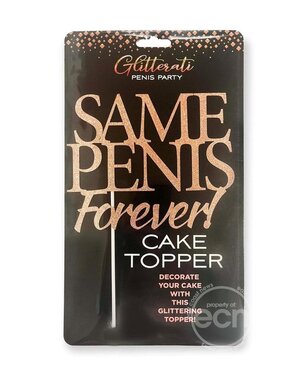 Little Genie Productions GLITTERATI SAME PENIS CAKE TOPPER