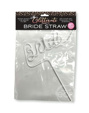 Little Genie Productions GLITTERATI BRIDE STRAW WHITE