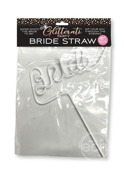 Little Genie Productions GLITTERATI BRIDE STRAW WHITE