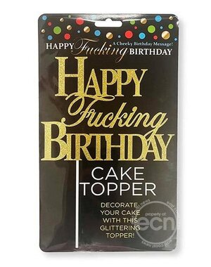 Little Genie Productions HAPPY F'ING BIRTHDAY CAKE TOPPER
