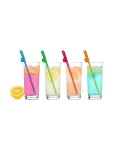 Little Genie Productions SUPER FUN PENIS STRAWS 8PK MULTICOLOR