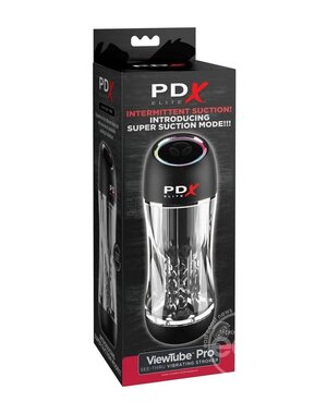 PDX BRANDS PDX ELITE VIEWTUBE PRO STROKER CLEAR & BLACK
