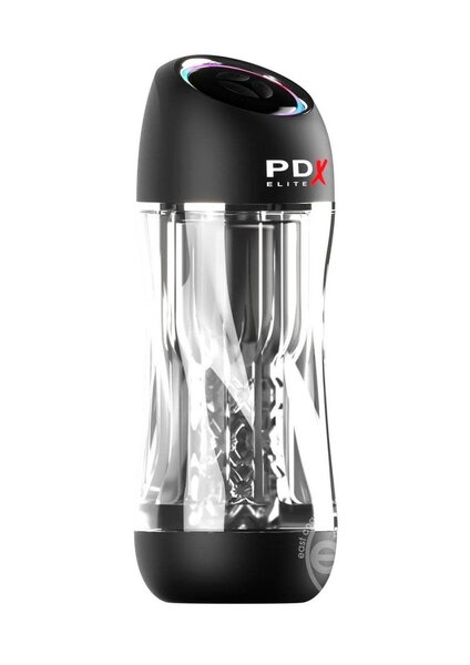 PDX BRANDS PDX ELITE VIEWTUBE PRO STROKER CLEAR & BLACK
