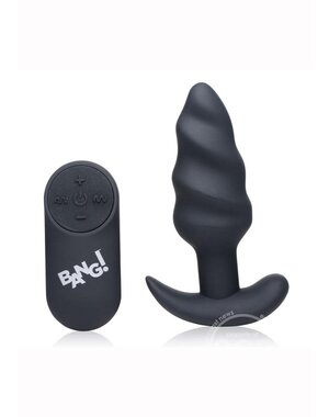 BANG! BANG! 21X VIBRATING SWIRL PLUG WITH REMOTE