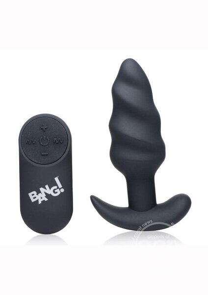 BANG! BANG! 21X VIBRATING SWIRL PLUG WITH REMOTE