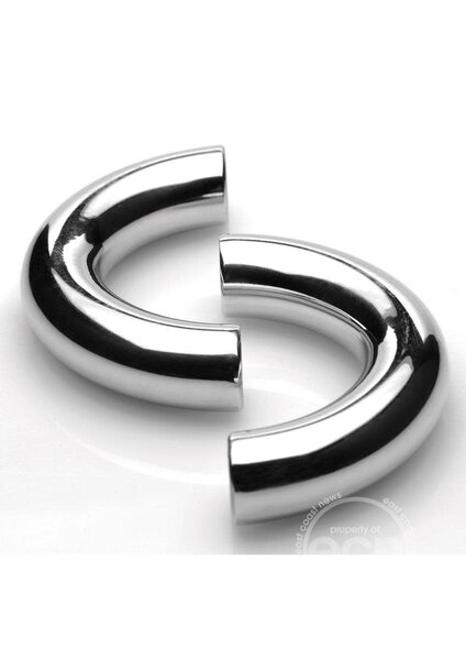MASTER SERIES MASTER SERIES MEGA MAGNETIZE COCK RING 1.75inch SILVER