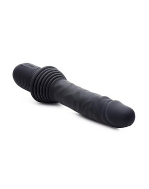 MASTER SERIES MASTER SERIES VIBRATING & THRUSTING RECHARGEABLE SILICONE DILDO