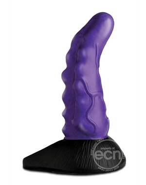XR Brands CREATURE COCKS ORION INVADER PURPLE SILICONE DILDO 7.25 inch