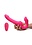 STRAP U STRAP U LICKING & VIBRATING SILICONE STRAPLESS STRAP ON PINK