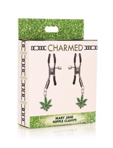 XR Brands CHARMED MARY JANE NIPPLE CLAMPS GREEN