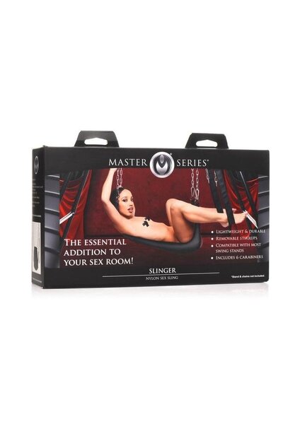 XR Brands MASTER SERIES SLINGER NYLON SEX SLING BLACK