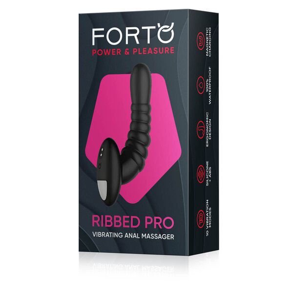 FORTO RIBBED PRO VIBRATING ANAL MASSAGER