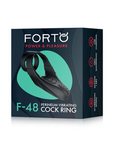 FORTO F-48 VIBRATING PERINEUM DOUBLE COCK RING