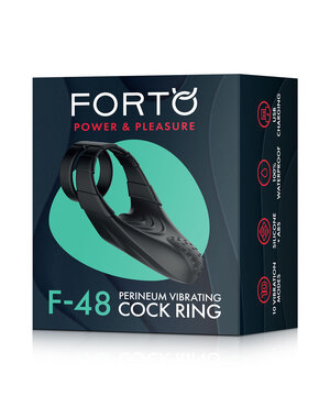 FORTO F-48 VIBRATING PERINEUM DOUBLE COCK RING