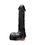 SI NOVELTIES 8in THICK COCK WITH BALLS & VIBRATION BLACK