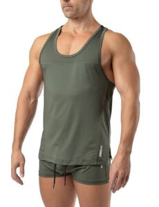 NASTY PIG NASTY PIG GRIND RACERBACK TANK TOP ARMY GREEN
