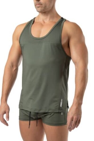 NASTY PIG NASTY PIG GRIND RACERBACK TANK TOP ARMY GREEN