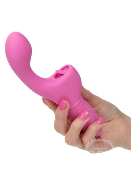 CalExotics RECHAREABLE BUTTERFLY KISS SILICONE FLICKER PINK