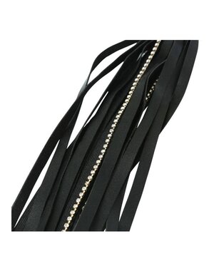 SPORTSHEETS SEX & MISCHIEF CRYSTAL WHIP BLACK