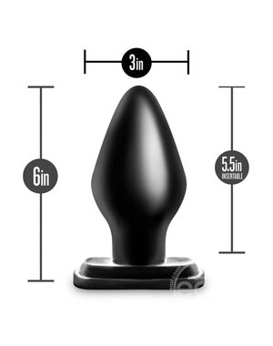 BLUSH NOVELTIES ANAL ADVENTURES XXL BUTT PLUG BLACK