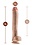 DR SKIN DR SKIN DR MICHAEL DILDO WITH BALLS 14" BEIGE