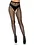 LEG AVENUE LEG AVENUE CROTCHLESS FISHNET PANTYHOSE BLACK ONE SIZE