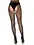 LEG AVENUE LEG AVENUE CROTCHLESS FISHNET PANTYHOSE BLACK ONE SIZE