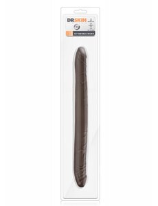 DR SKIN DR SKIN DOUBLE DILDO 16" CHOCOLATE