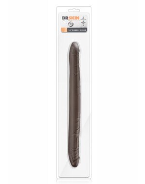 DR SKIN DR SKIN DOUBLE DILDO 16" CHOCOLATE