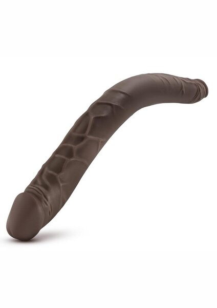 DR SKIN DR SKIN DOUBLE DILDO 16" CHOCOLATE