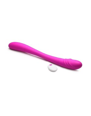 INMI TOYS INMI 7X DOUBLE DOWN RECHARGEABLE DILDO W/REMOTE- PURPLE