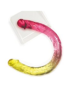 ICON BRANDS SHADES GRADIENT JELLY DOUBLE DONG PINK & YELLOW