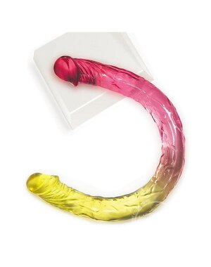 ICON BRANDS SHADES GRADIENT JELLY DOUBLE DONG PINK & YELLOW