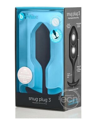 B-VIBE B-VIBE SNUG PLUG 3 BLACK