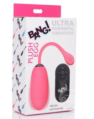 XR Brands BANG! PLUSH EGG 28X PINK